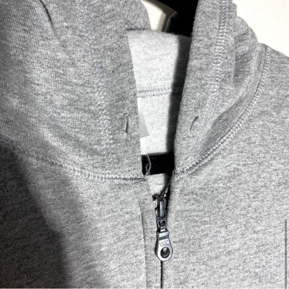 Gildan Heavy Blend Classic Grey Boyfriend Zip Hoodie L - Picture 9 of 14